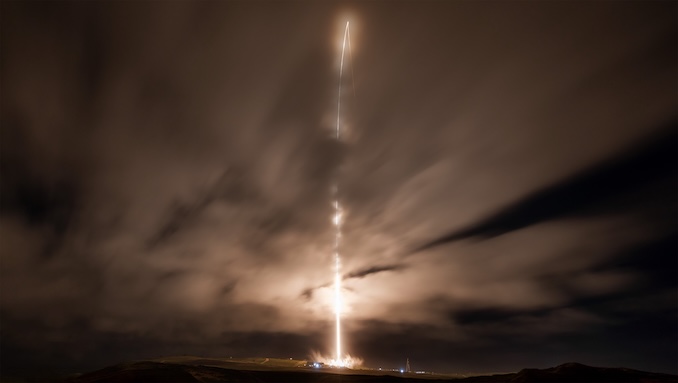 SpaceX 使用猎鹰 9 火箭从范登堡太空部队基地发射 24 颗星链卫星